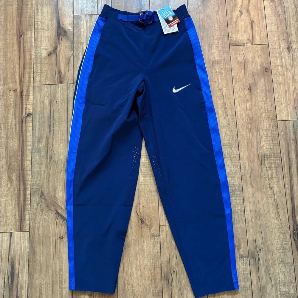 Nike Olympics 2024 Team USA Pants DZ3574-492 Belted Blue Women’s Size XS $300